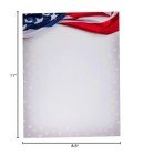 American Flag Paper - 60 Sheets for Celebrations