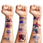 85 PCS USA Temporary Tattoos for Patriotic Celebrations