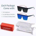American Flag UV Protection Oversized Sunglasses