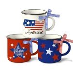 Mini Patriotic USA Coffee Mug Set - 3 Pack