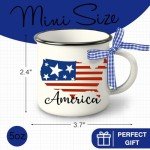Mini Patriotic USA Coffee Mug Set - 3 Pack