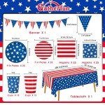4th of July American Flag Party Supplies Set
