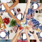 Patriotic Party Plates & Napkins Set for 50