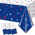 3 Pack Stars & Fireworks Patriotic Tablecloths