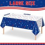 3 Pack Stars & Fireworks Patriotic Tablecloths
