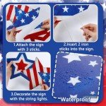 4th of July LED Patriotic Lawn Decorations