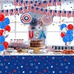 3 Pack Stars & Fireworks Patriotic Tablecloths