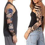 Independence Day Temporary Tattoos - American Flag Designs
