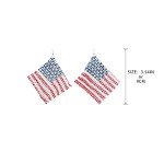 USA Stars & Stripes Chain Stud Earrings