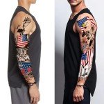 Independence Day Temporary Tattoos - American Flag Designs
