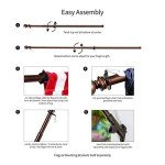 Telescoping 5ft Metal Flag Pole with Clips