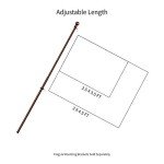 Telescoping 5ft Metal Flag Pole with Clips