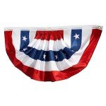 3-Pack American Flag Bunting for Patriotic Decor