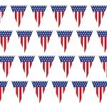 USA Flag Pennant Banner - 100’ String Flags