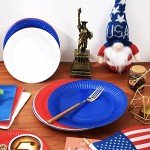 90-Piece Patriotic Tableware Set for Parties