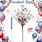 Patriotic Berry Stem Picks for Independence Day Decor
