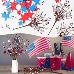 Patriotic Berry Stem Picks for Independence Day Decor