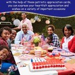 Patriotic Thank You Cards with Envelopes & Stickers