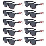 Bulk American Flag Retro Sunglasses for Parties
