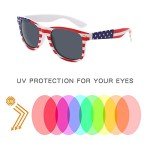 Bulk American Flag Retro Sunglasses for Parties