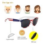 Bulk American Flag Retro Sunglasses for Parties