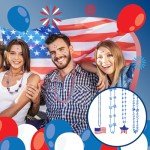 4th of July Party Favors Set with Necklaces & Tattoos