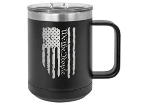 USA Tattered Flag We The People Coffee Mug