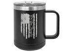 USA Tattered Flag We The People Coffee Mug