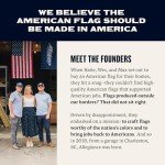 American Flag - Nylon, Embroidered, Made in USA