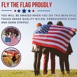 Heavy-Duty US Flag with Embroidered Stars 3x5 ft