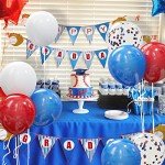 Patriotic 62-Piece Red, White & Blue Balloon Set