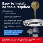 Solar Flag Pole Light - 1300 Lumens, Dusk to Dawn