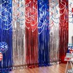 Patriotic 4th of July Hanging Swirls - 36PCS