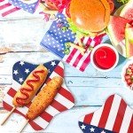 40 Patriotic Star-Shaped Paper Plates for Independence Day