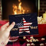 Happy New Year American Patriotic Greeting Cards