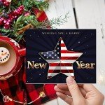 Happy New Year American Patriotic Greeting Cards