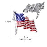 Sparkling American Flag Brooches and Pins