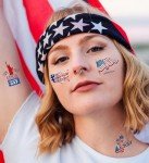 Patriotic 4th of July Temporary Tattoos - 80 Pcs