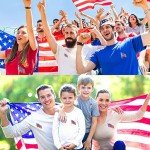 Sparkling American Flag Brooches and Pins