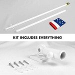 5ft Aluminum Flagpole with American Flag Sleeve