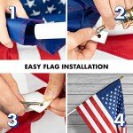 5ft Aluminum Flagpole with American Flag Sleeve