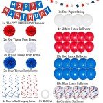 Patriotic Birthday Party Decorations Kit for Everyone