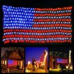 LED American Flag Net Lights for Outdoor Decor