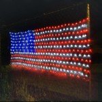 LED American Flag Net Lights for Outdoor Decor