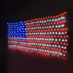 LED American Flag Net Lights for Outdoor Decor