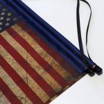 American Flag July 4th Hanging Porch Banner