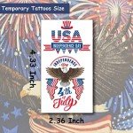 4th of July American Flag Temporary Tattoos – 20 Sheets