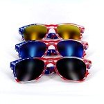 American Flag Sunglasses - 3 Pack Patriotic Shades