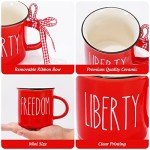 Mini Patriotic Coffee Mugs - 6 Pack Set