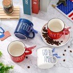Mini Patriotic Coffee Mugs - 6 Pack Set